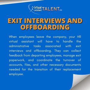 Exit Interviews and Offboarding - Human Resource Virtual Assistant