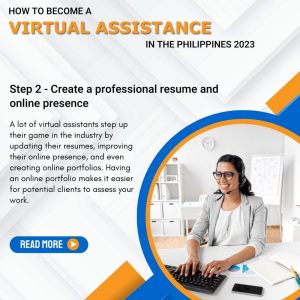 How to become a virtual assistant Step 2 - Create a professional resume and online presence