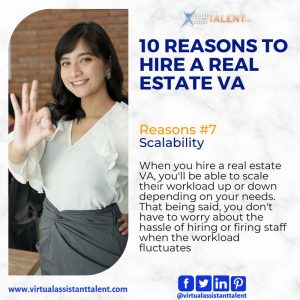 reasons to hire real estate virtual assistant - Reason #7 - Scalability