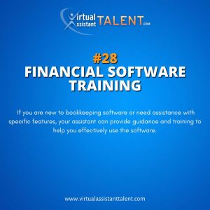 Financial software training - Bookkeeping Tasks