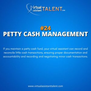 Petty cash management - Bookkeeping Tasks