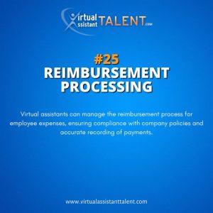 Reimbursement processing - Bookkeeping Tasks