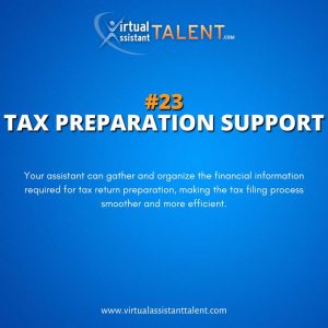 Tax preparation support - Bookkeeping Tasks