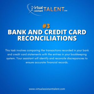 Bank and credit card reconciliations - Bookkeeping Task 