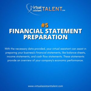 Financial statement preparation - Bookkeeping Task 