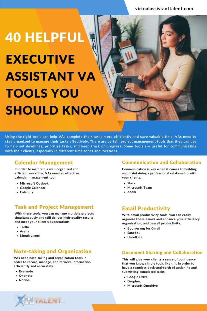 executive virtual assistant tools