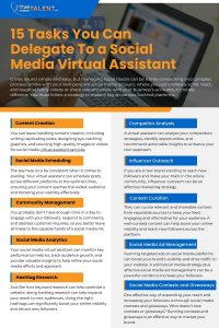 social media virtual assistant tasks